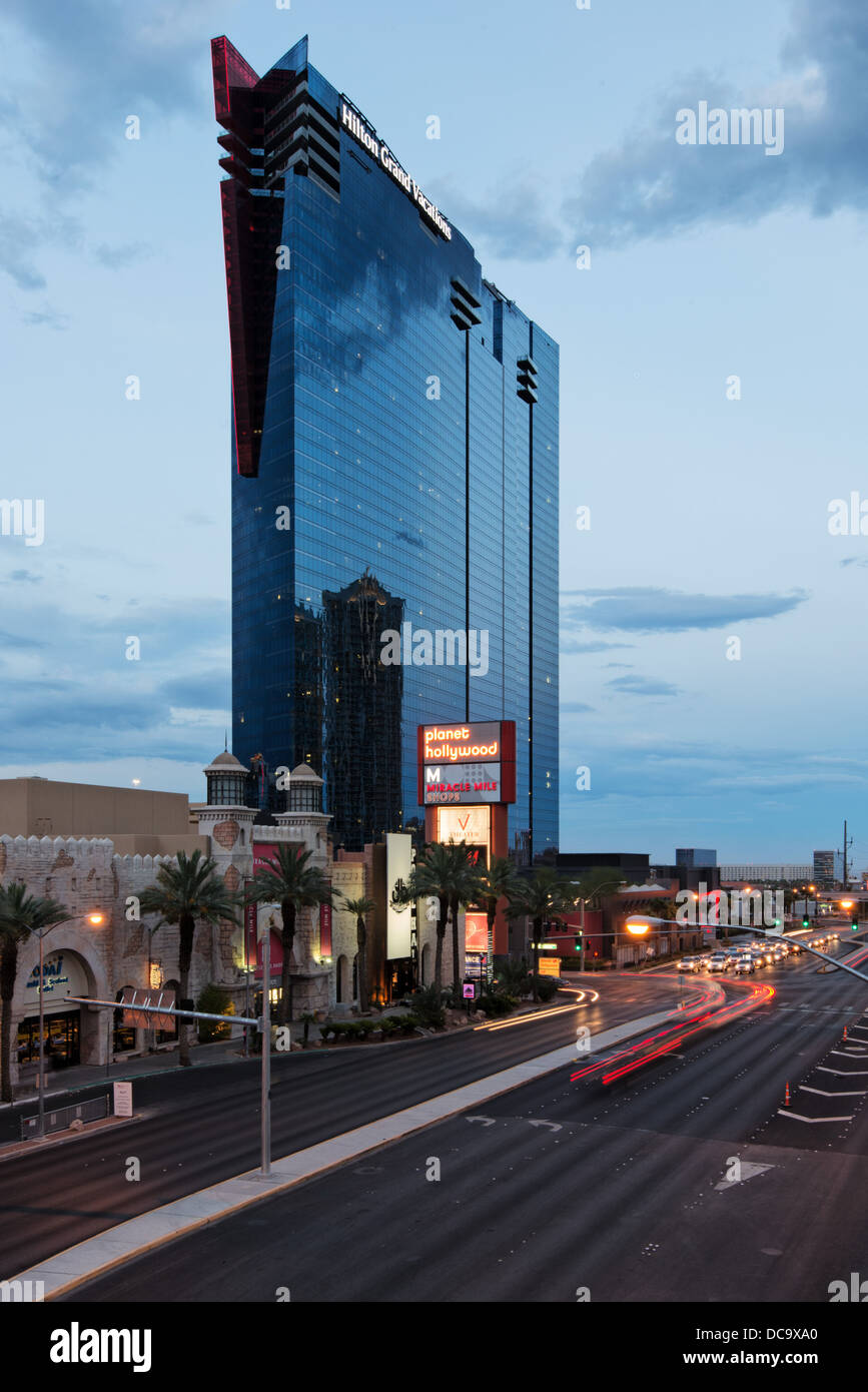 Grand Vacations Hotel - Center Strip, E Harmon Avenue, Las Vegas, Nevada, USA Stock Photo