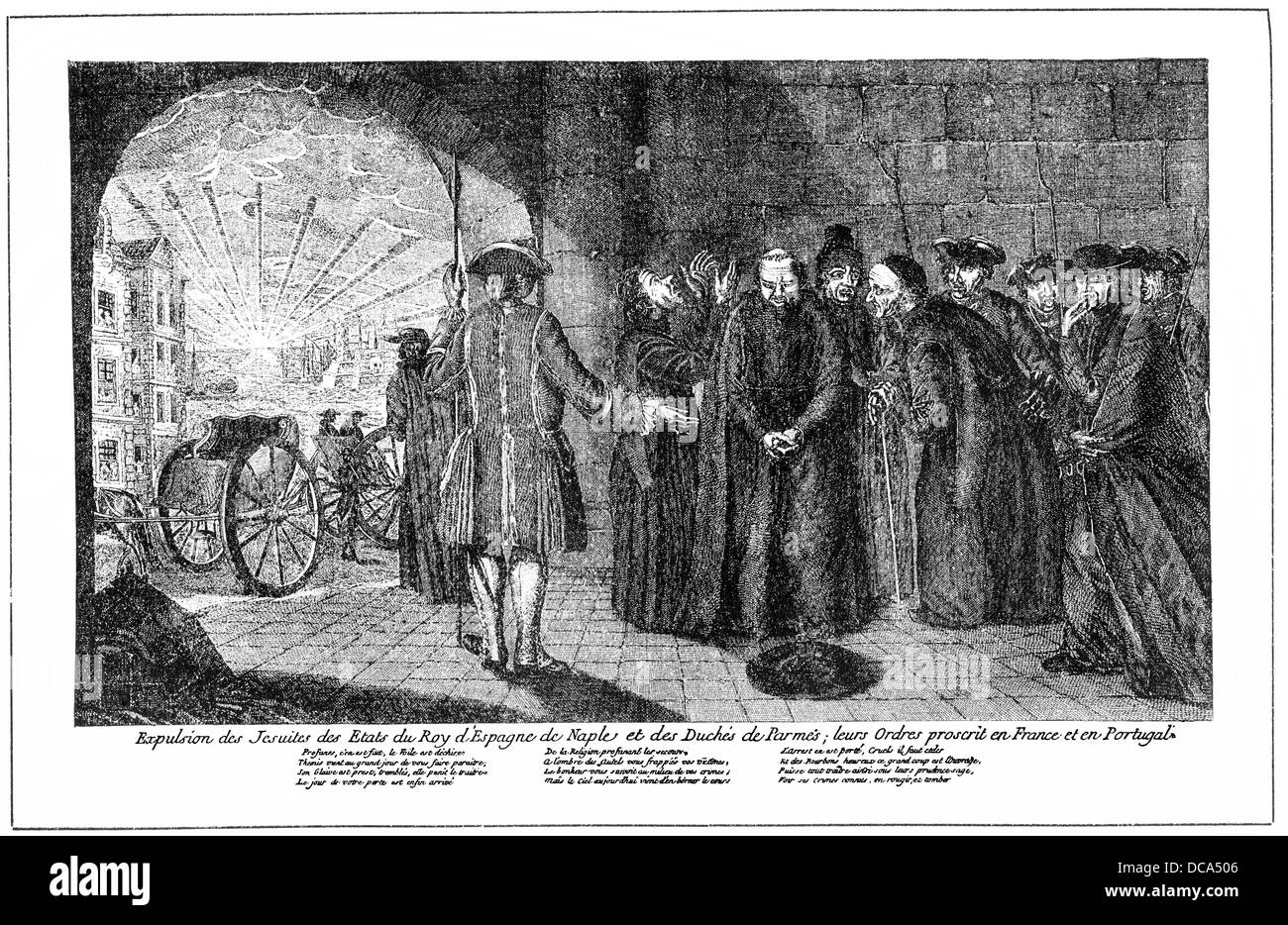 pamphlet from the 16th Century, the expulsion of the Jesuits from Spain,  Portugal and Naples Stock Photo - Alamy