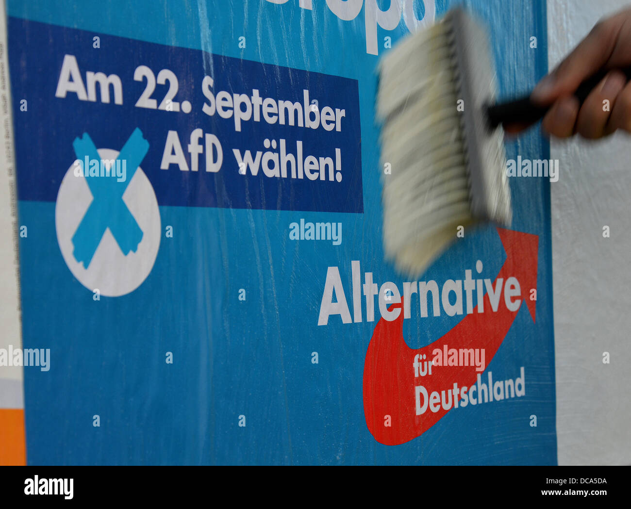 An election poster for the political party Alternatives for Germany ...