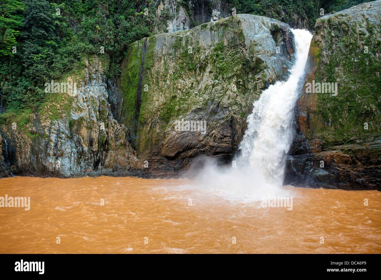 Salto Jimenoa waterfall Jarabacoa, La Vega province, Dominican Republic