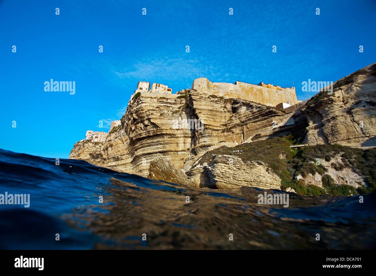 Cliffs Bonifacio, Corsica Island France Stock Photo Alamy