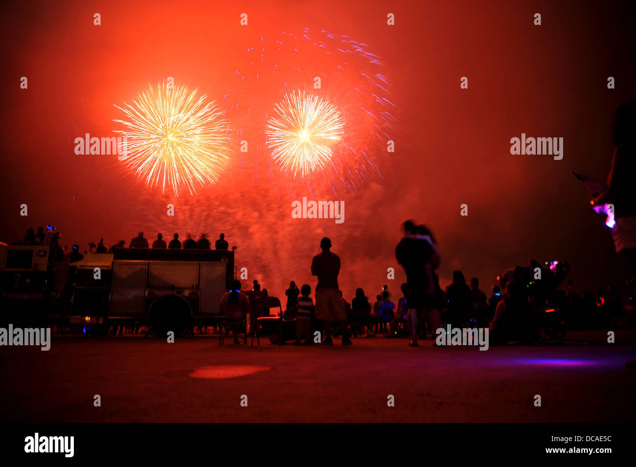 Fireworks burst during liberty fest celebration at osan air base hires