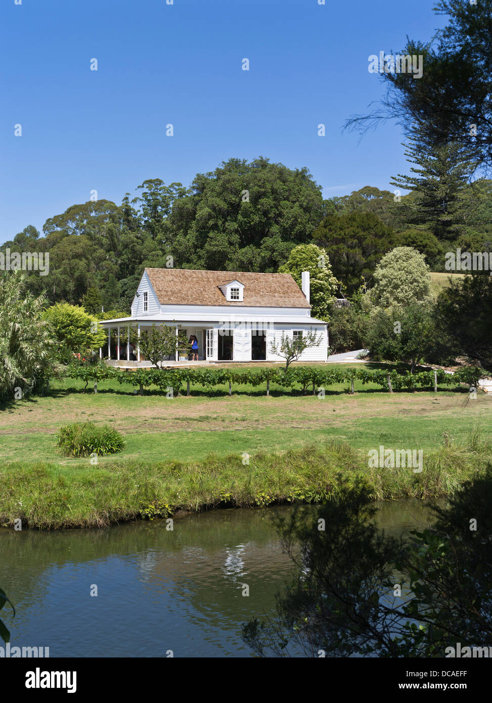 Dh Kerikeri River Kerikeri New Zealand Honey House Cafe Colonial Building Stock Photo Alamy