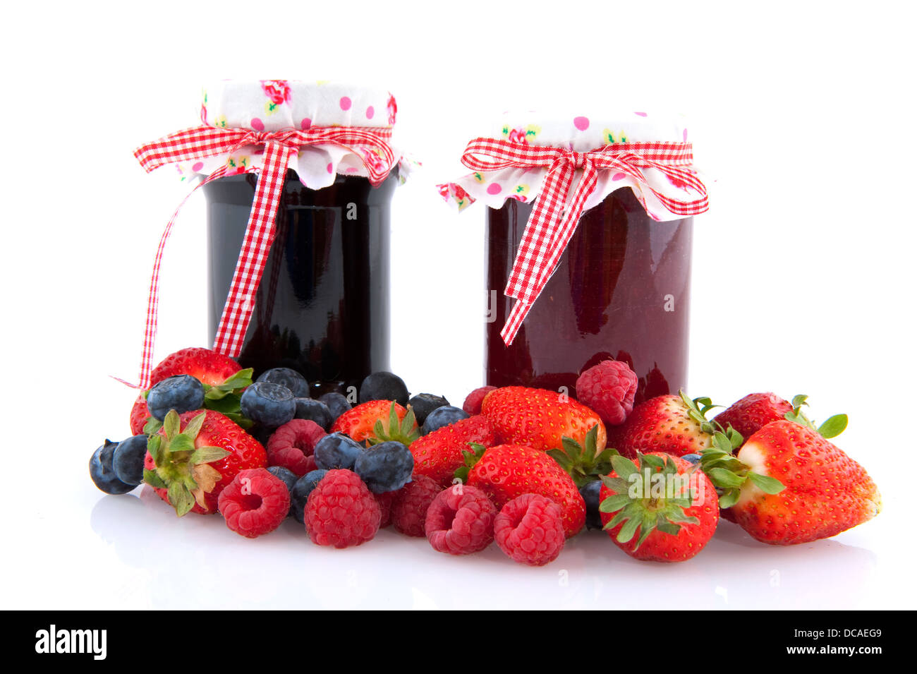 Jam with fruit Stock Photo Alamy