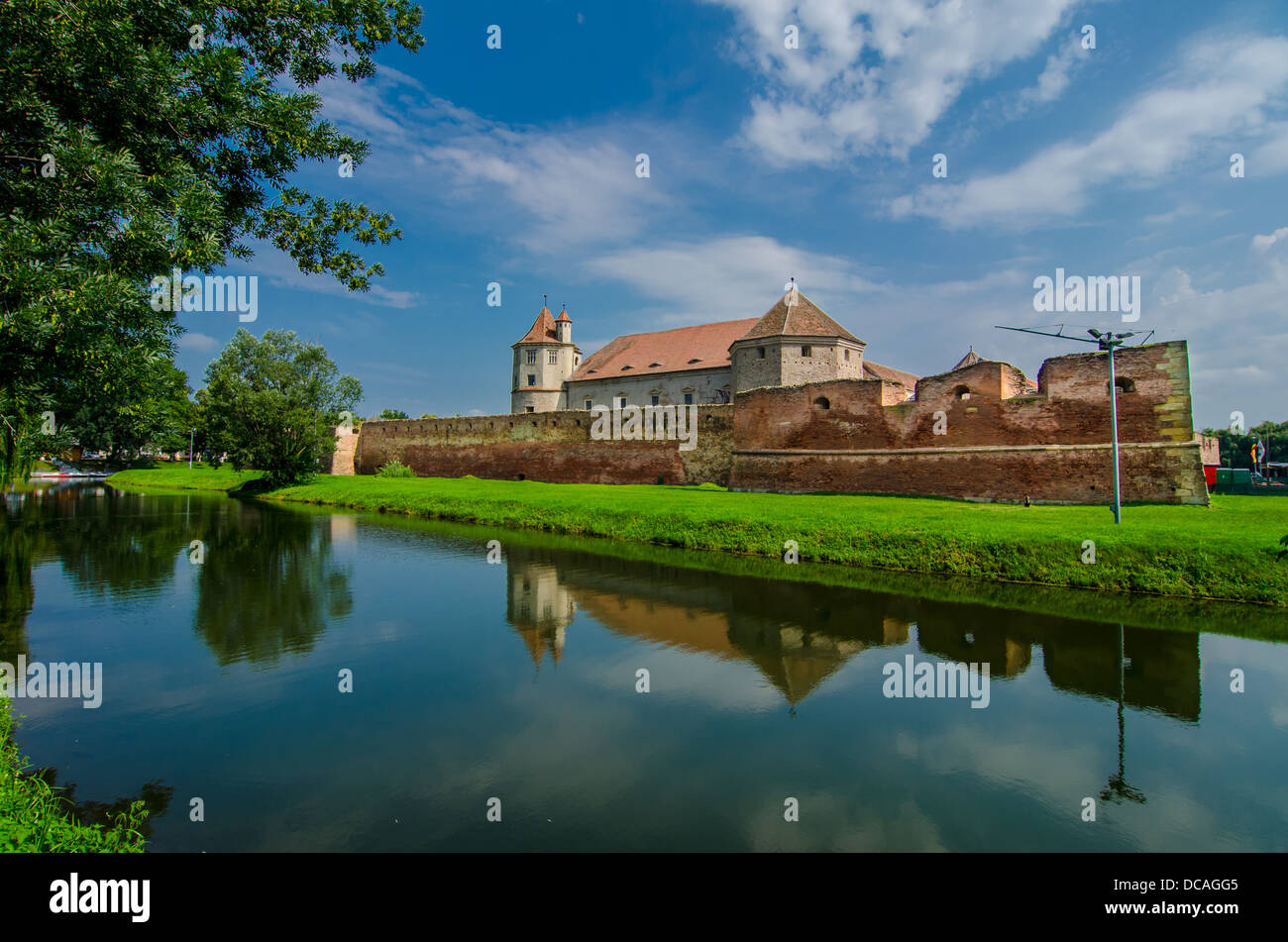 The Fagaras Fortress in Brasov County, Romania. Stock Photo