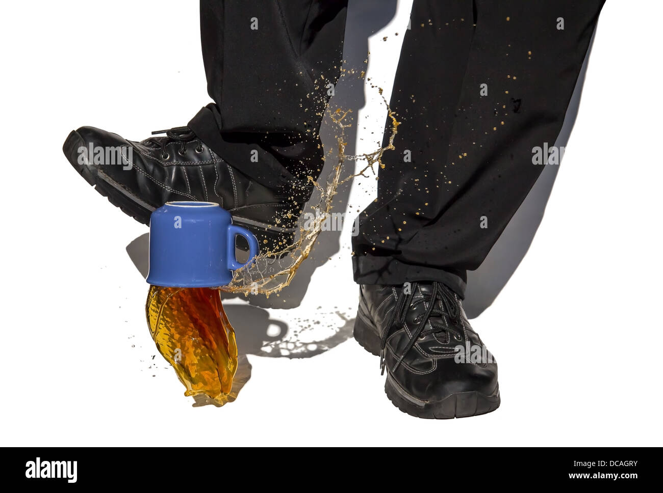 accident with coffee Stock Photo Alamy