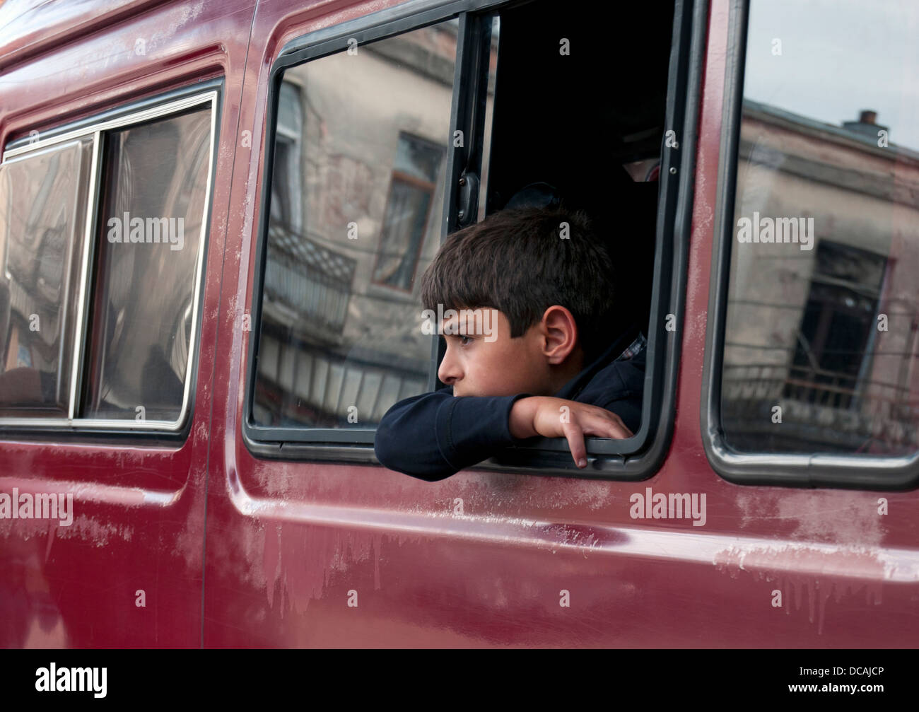 Look out of the bus window hi-res stock photography and images - Alamy