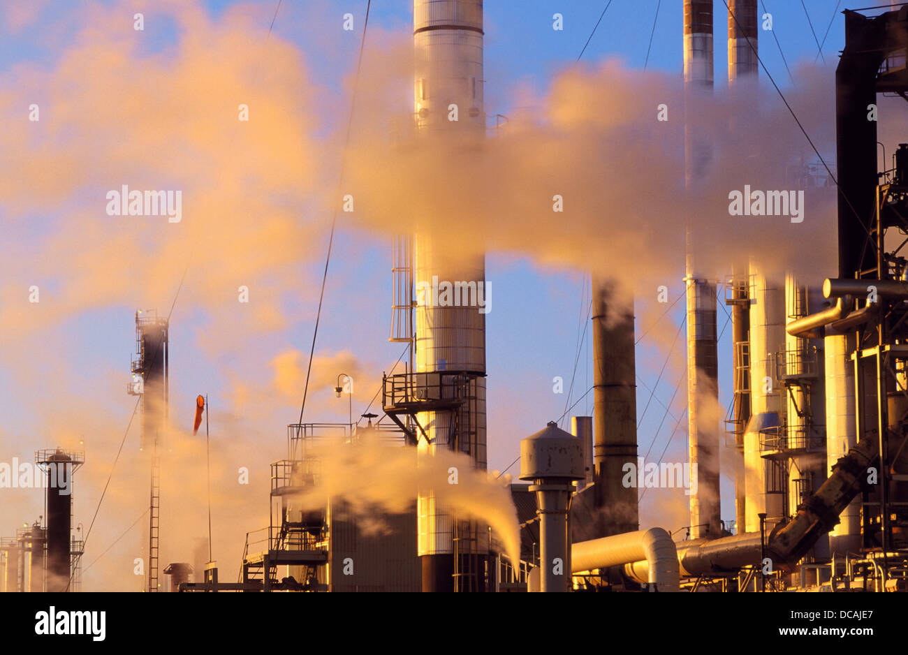 Oil refinery plant. Montana. USA Stock Photo Alamy