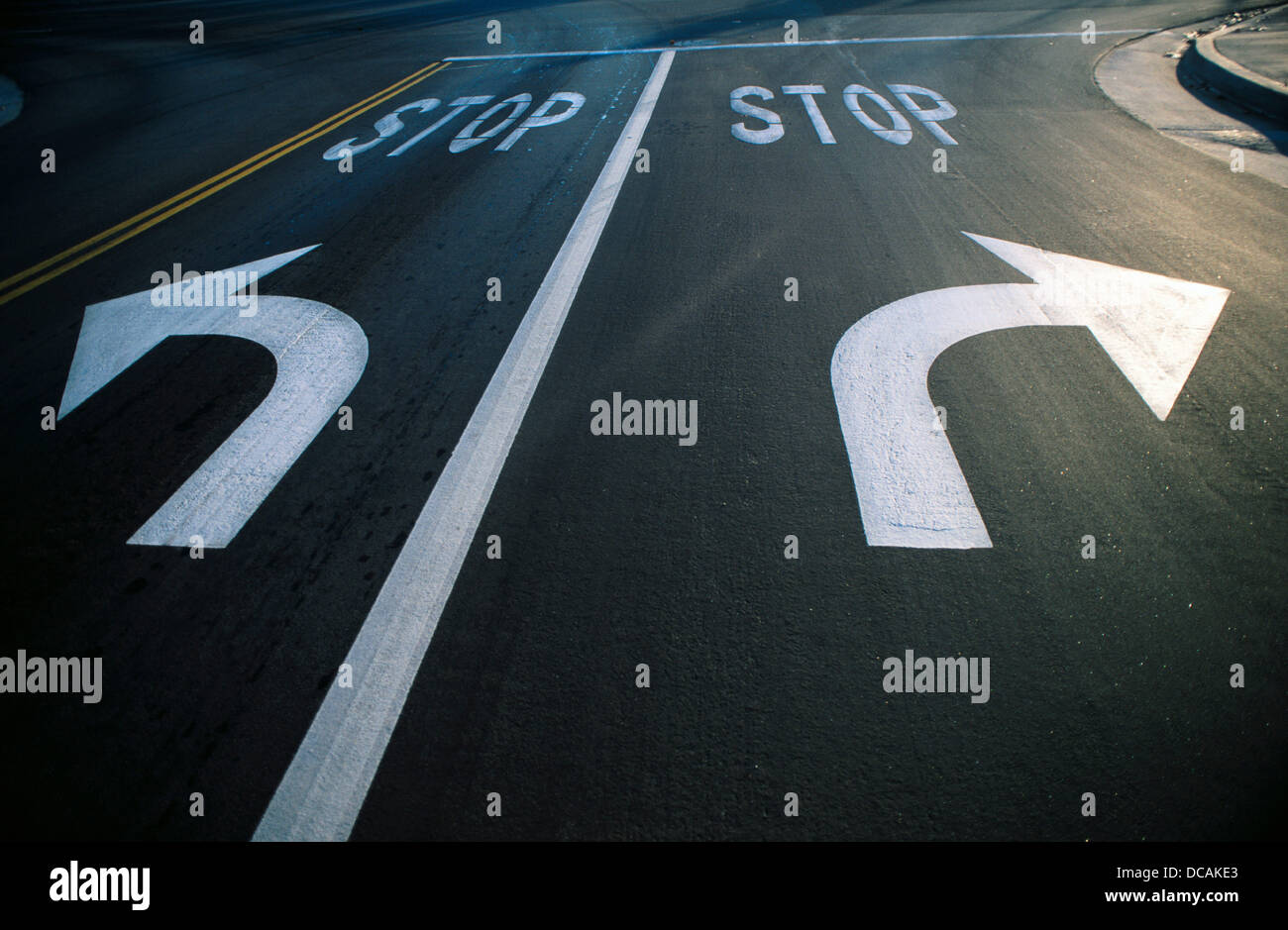 Street arrows Stock Photo - Alamy