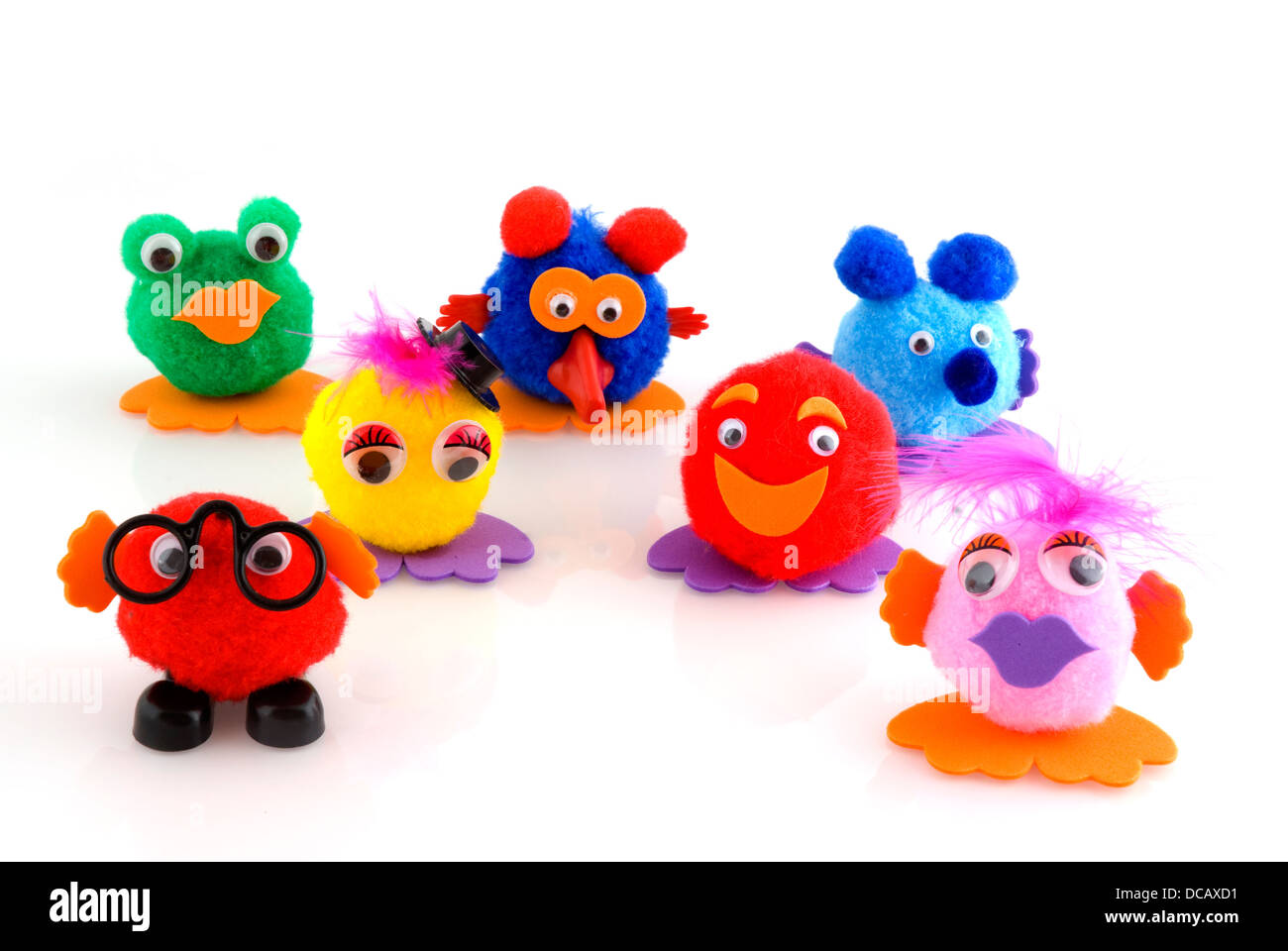 selfmade puppets Stock Photo