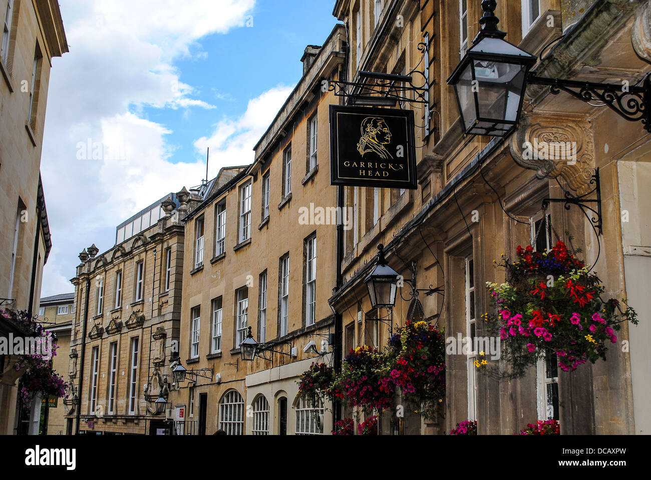 Garricks Head pub and bar in Bath Somerset Stock Photo - Alamy