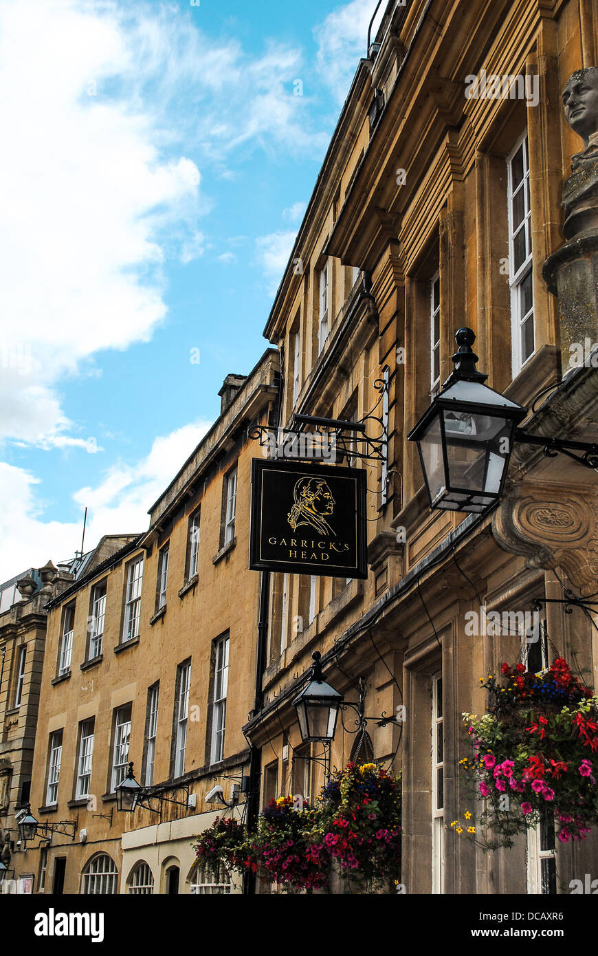 Garricks Head pub and bar in Bath Somerset Stock Photo - Alamy