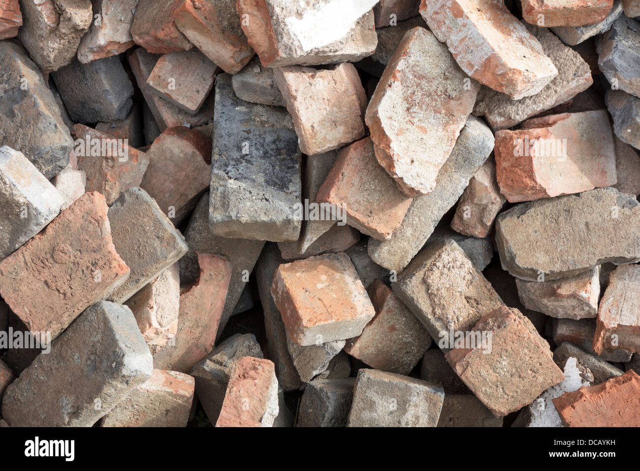 Texture of red bricks wall background Stock Photo