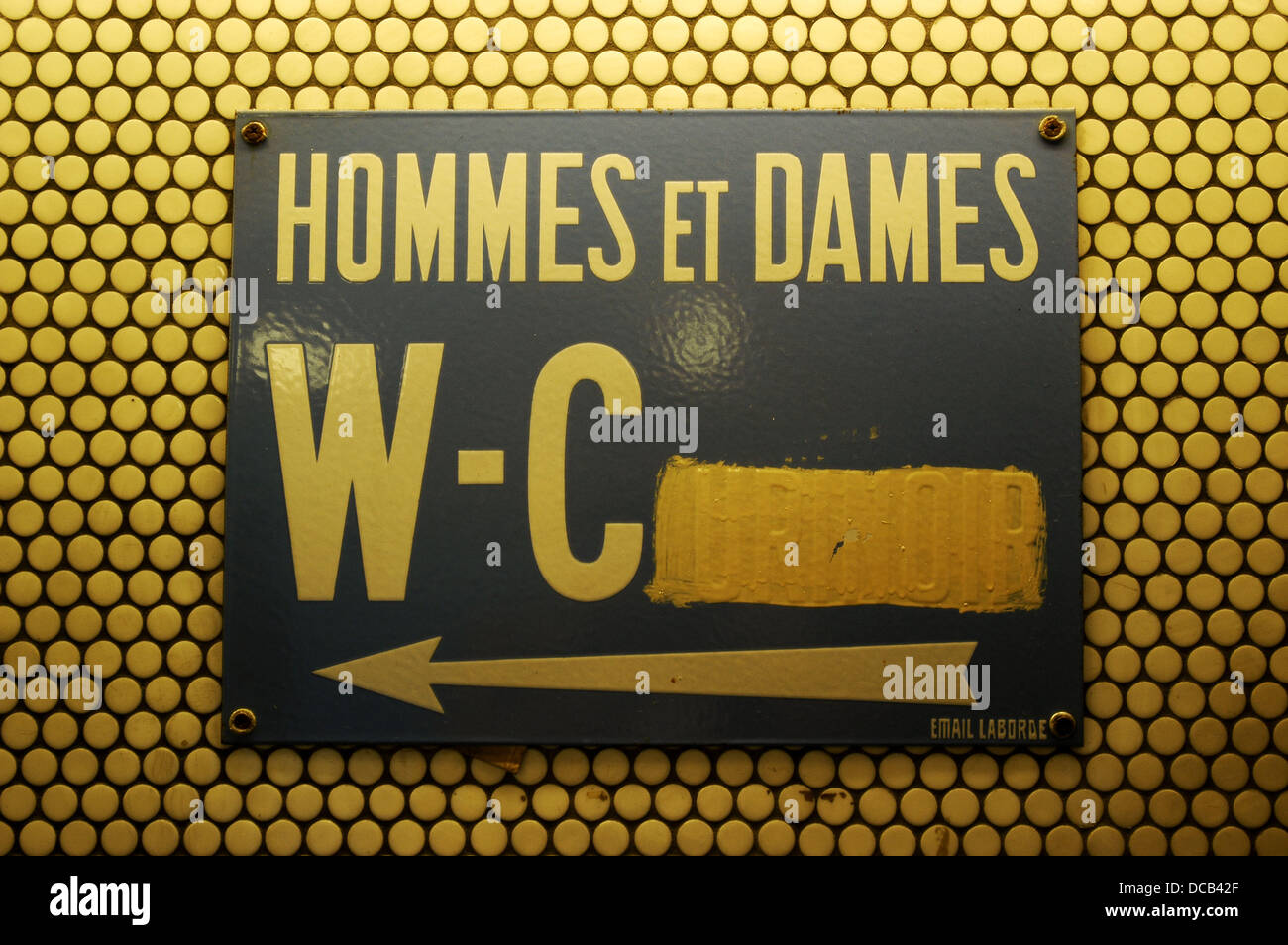WC sign. Paris, France Stock Photo Alamy