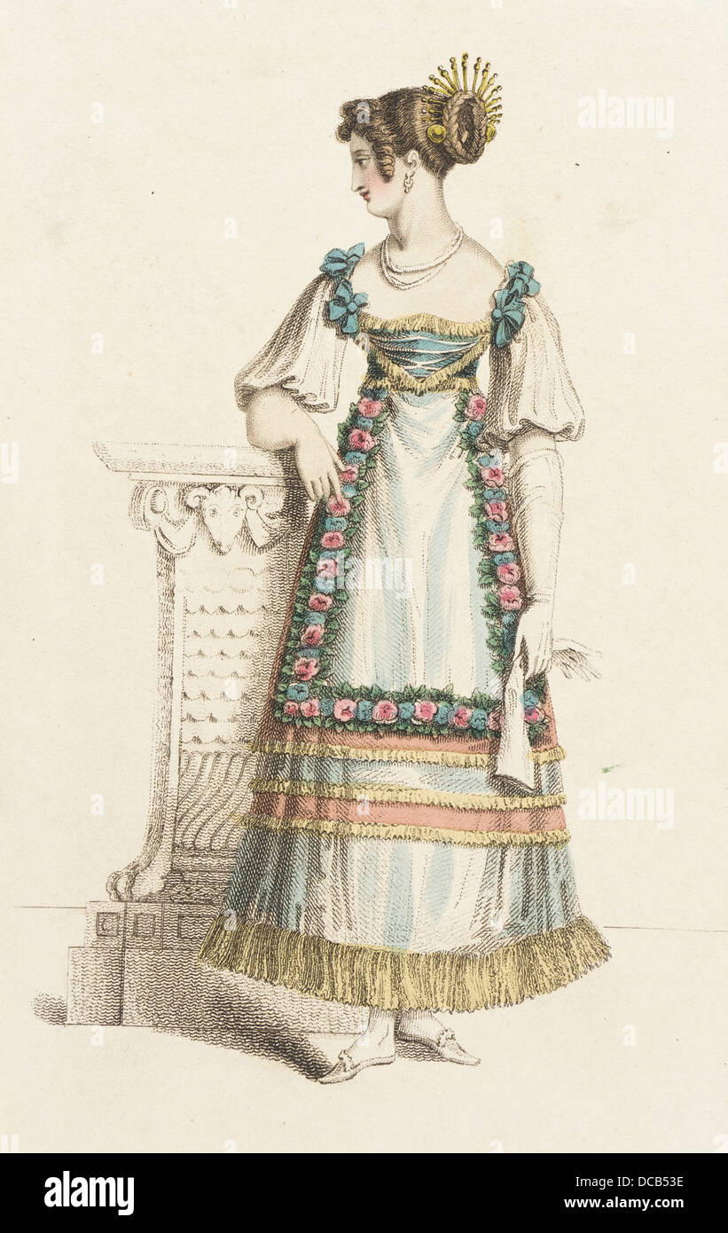 Fashion Plate (Fancy Ball Dress) M.86.266.296 Stock Photo