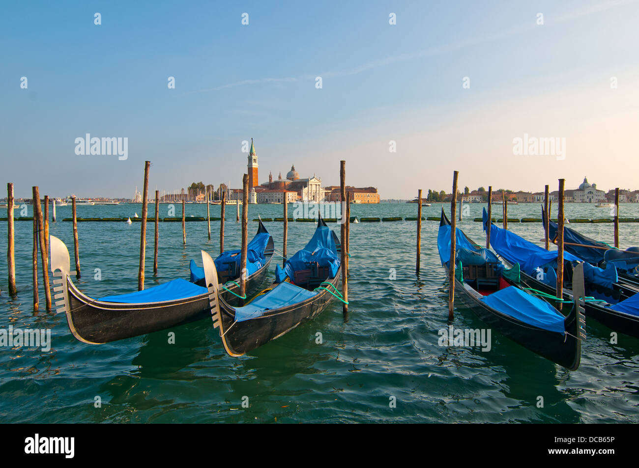 Venice Italy Gondolas on canal , most famous boat Stock Photo - Alamy