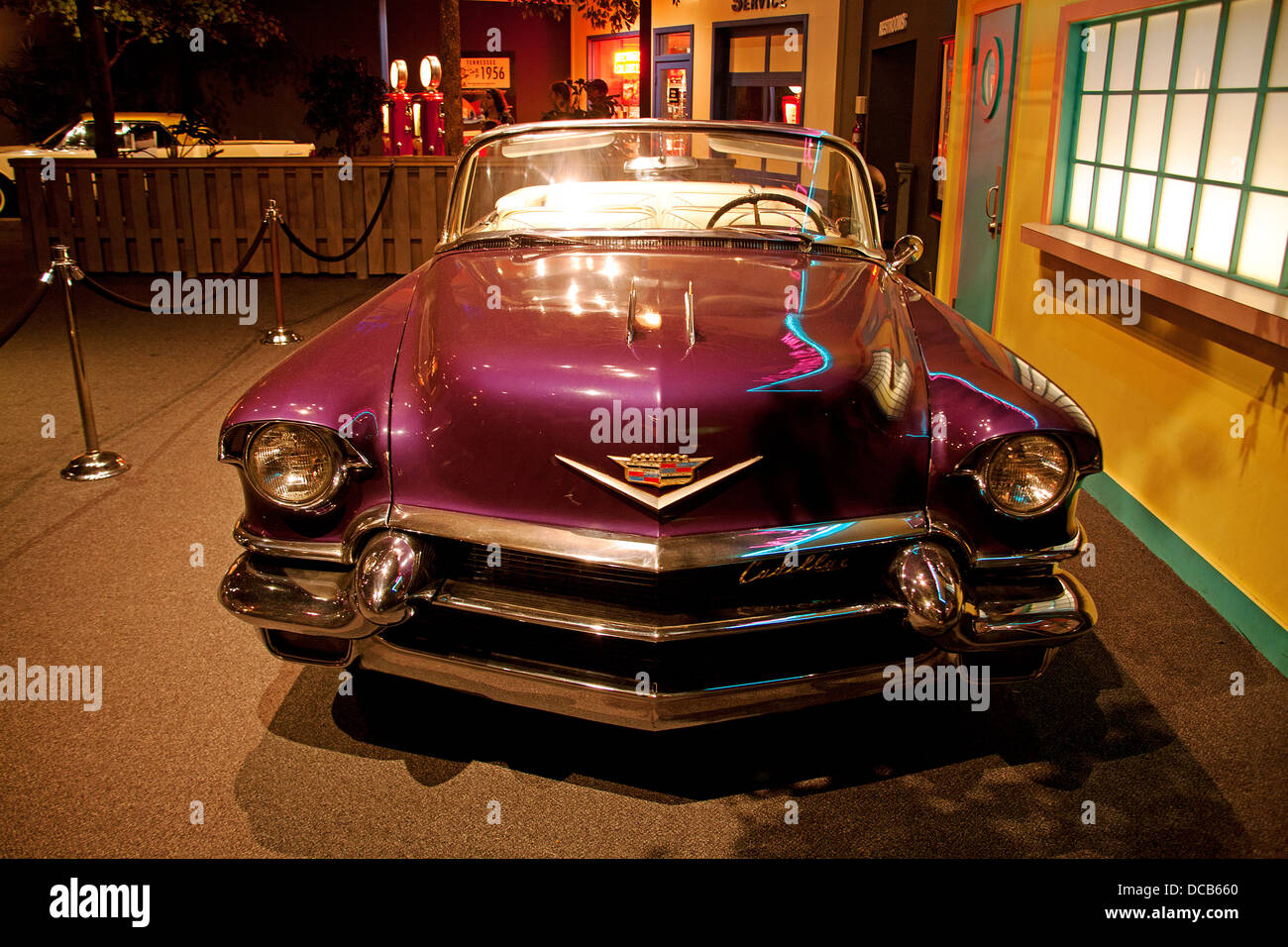 1956 Cadillac Eldorado car at the Elvis Presley Automobile Museum in Memphis Tennessee USA Stock Photo