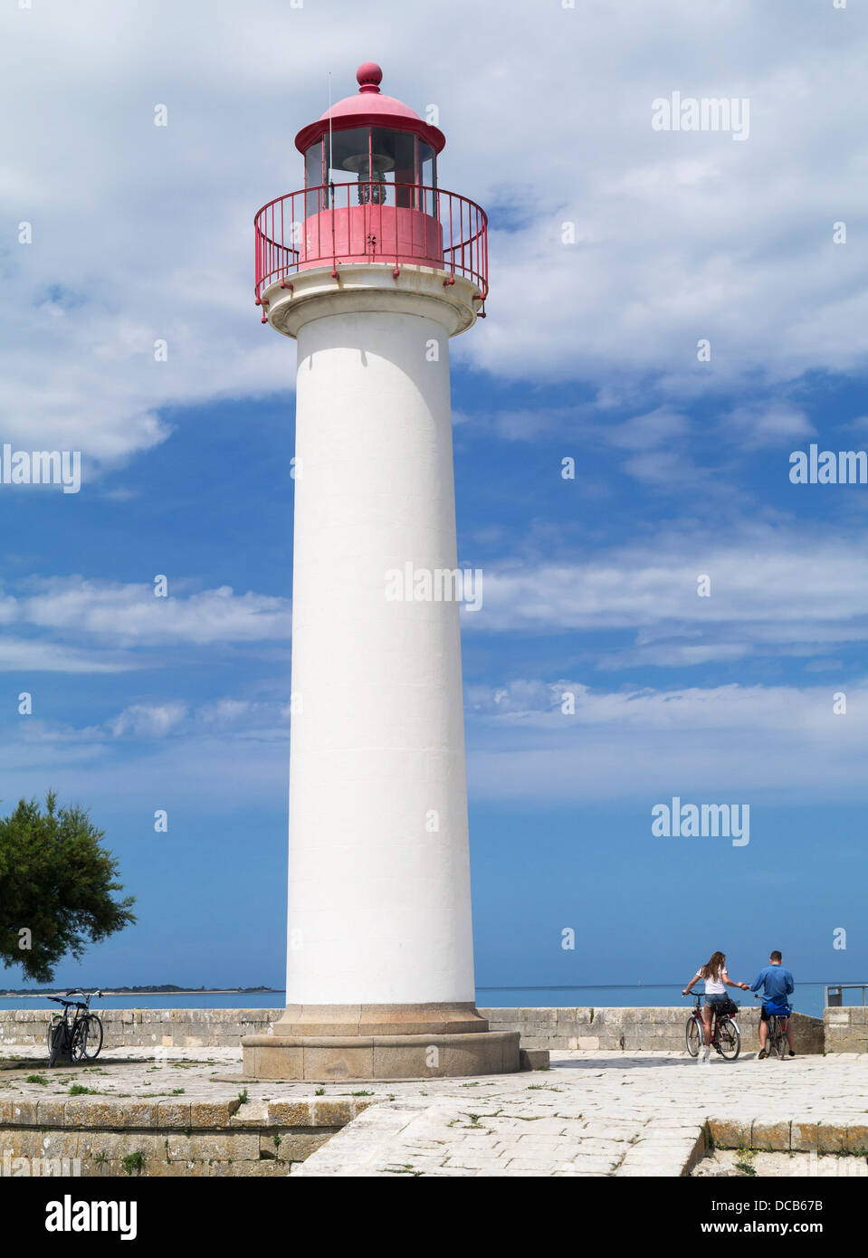 Lighthouse St Martin Ile de Re Charente Maritime France Europe Stock Photo