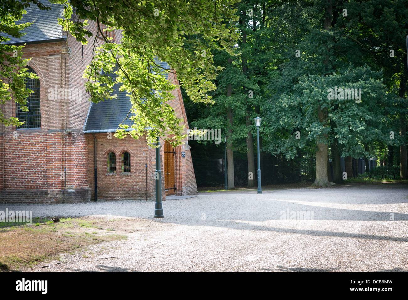 A general view of the Stulp Church where Prince Friso of The Netherlands will be buried friday 16 August in Lage Vuursche, The Netherlands, 14 August 2013. Photo: Patrick van Katwijk / NETHERLANDS AND FRANCE; OUT Stock Photo