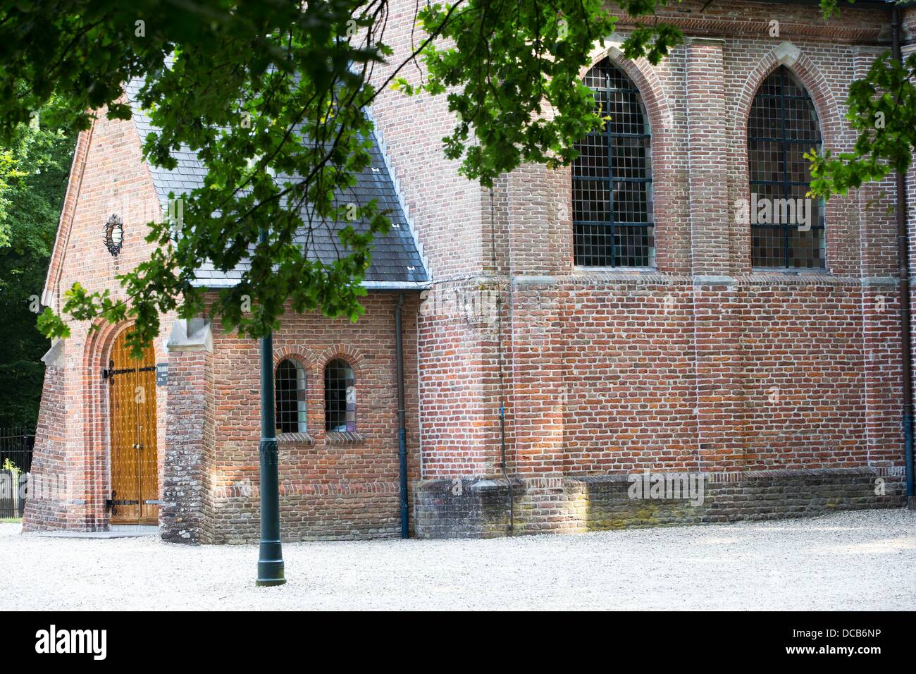 A general view of the Stulp Church where Prince Friso of The Netherlands will be buried friday 16 August in Lage Vuursche, The Netherlands, 14 August 2013. Photo: Patrick van Katwijk / NETHERLANDS AND FRANCE; OUT Stock Photo
