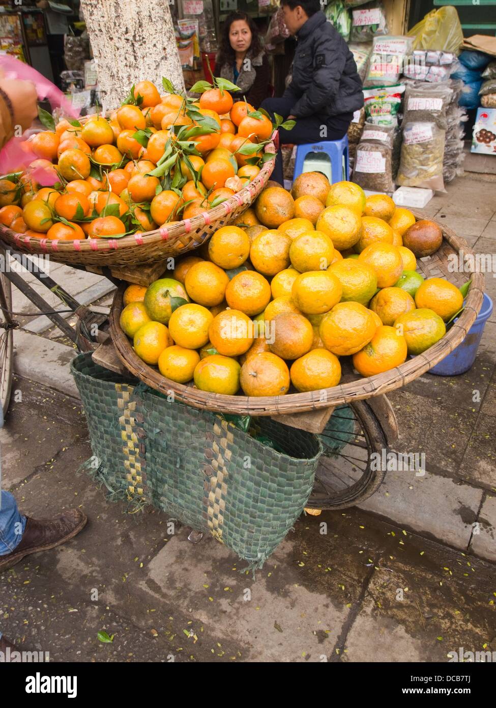 Food for transport on a bicycle in Hanoi, Vietnam Stock Photo Alamy
