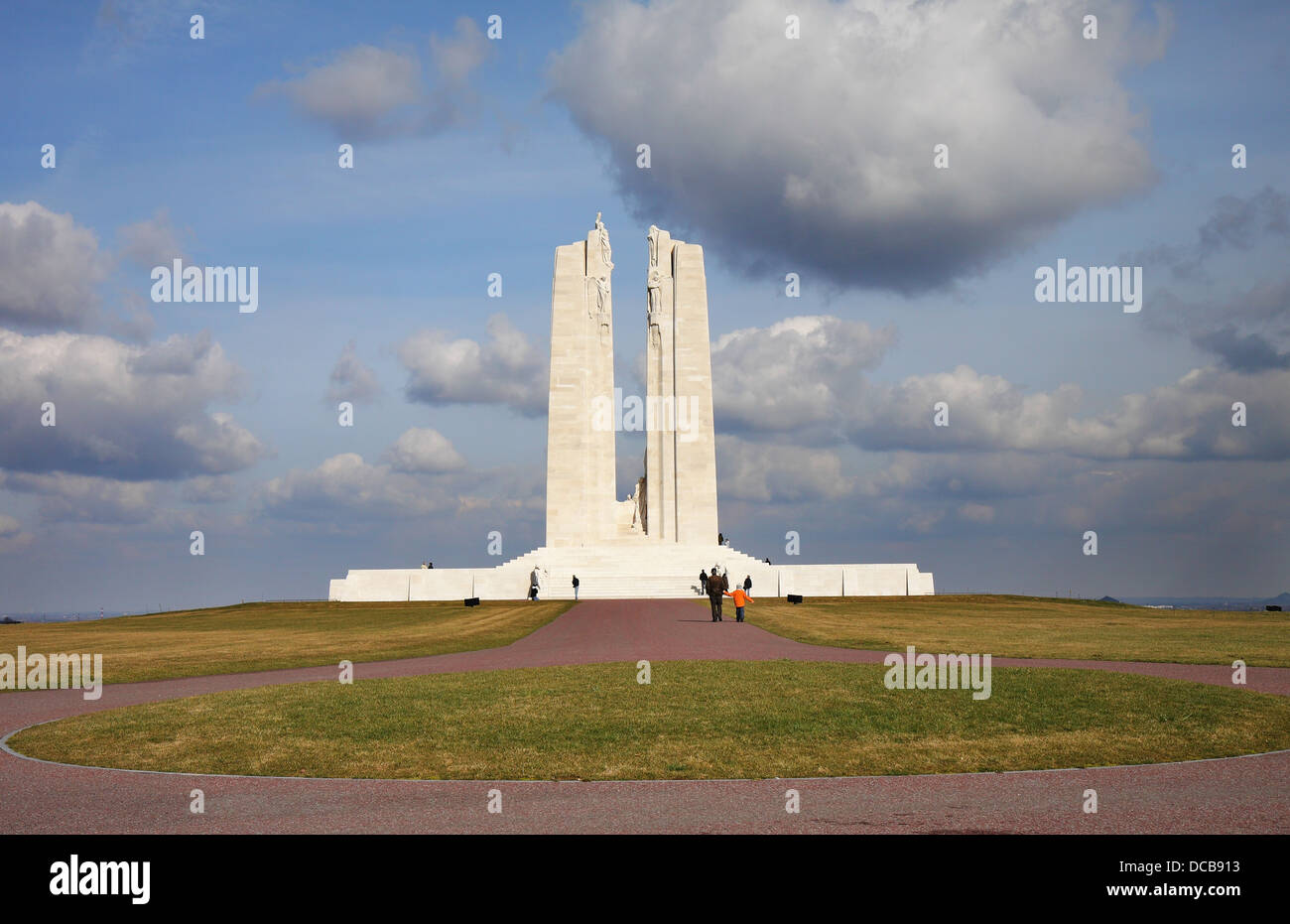 Evening sunshine over the Vimy Ridge Canadian World War One War ...