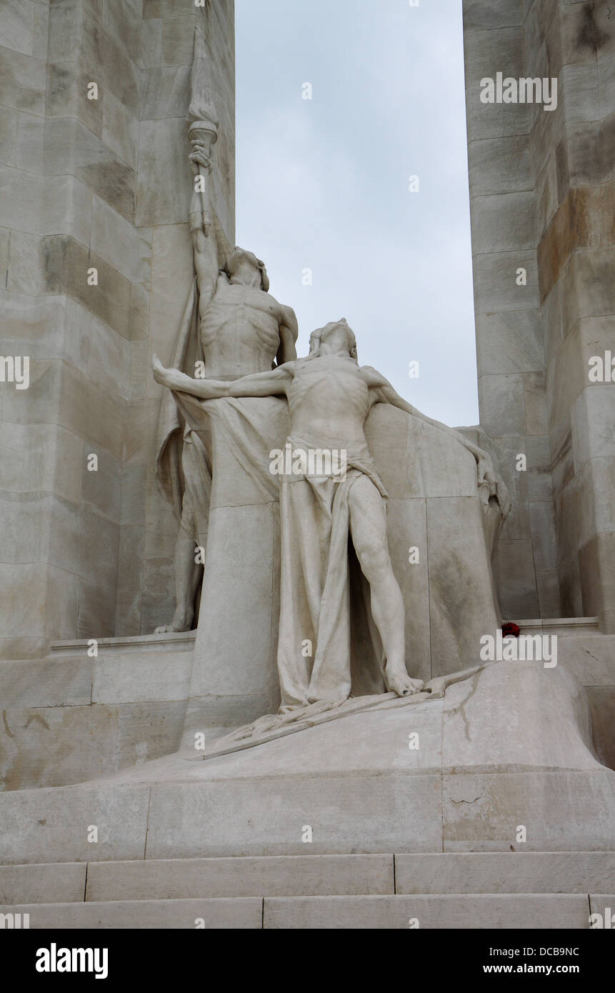 Vimy Ridge Canadian World War One War Memorial, France Stock Photo - Alamy