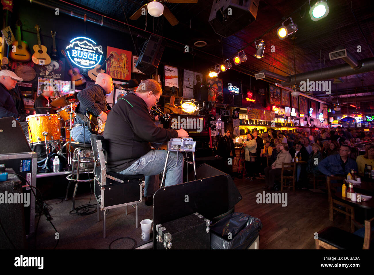 Country and Western music on stage at Roberts Western World Bar on Broadway  in Nashville Tennessee USA Stock Photo - Alamy
