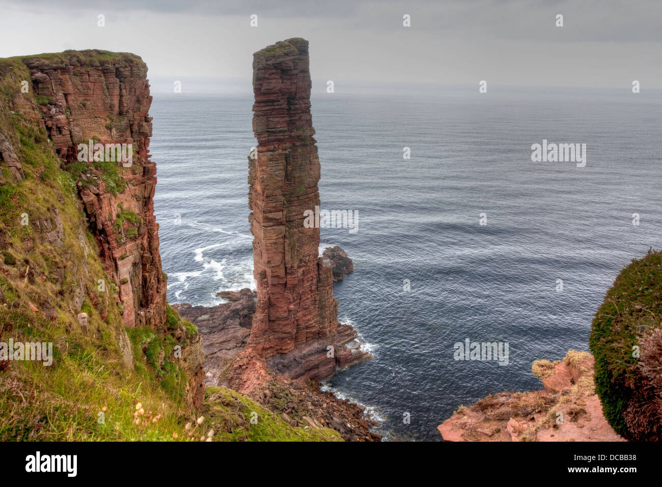 The old Man of Hoy, a sea stack in Orkney, Scotland Stock Photo