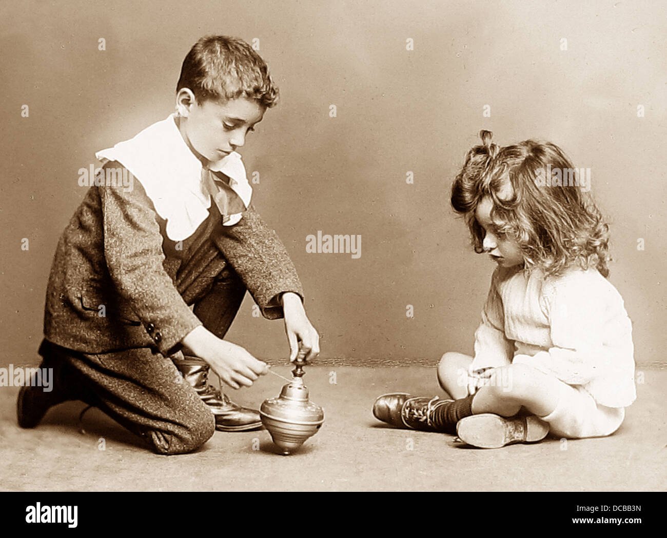 Childhood studio photograph Victorian period Stock Photo Alamy