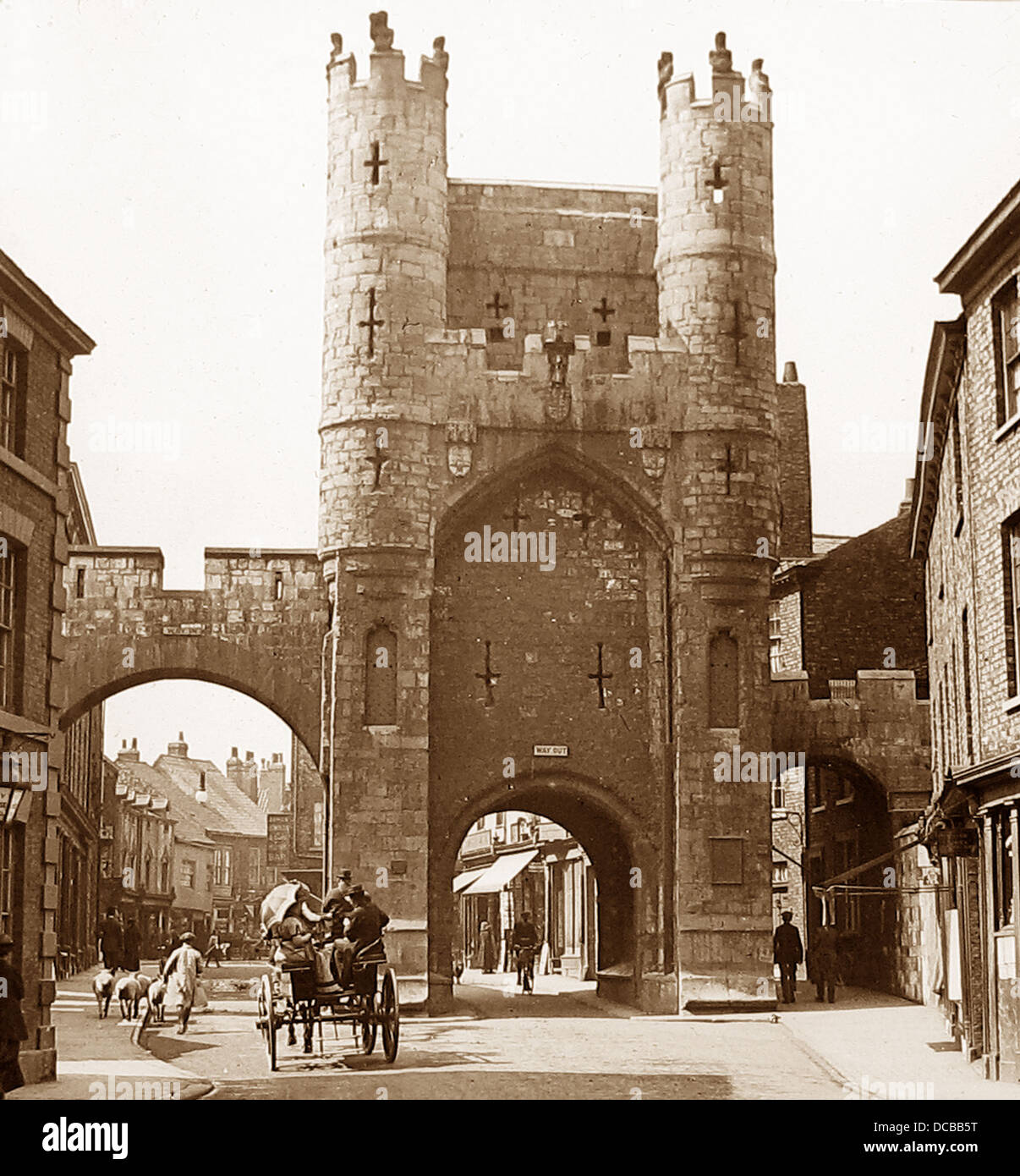 York Monk's Bar Victorian period Stock Photo Alamy