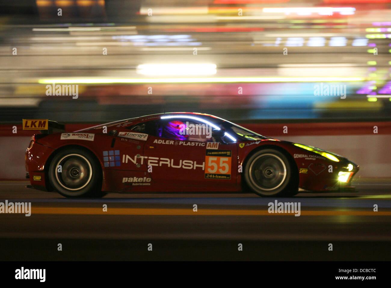 Ferrari 458 at Le Mans 24 Hours, 2013 Stock Photo