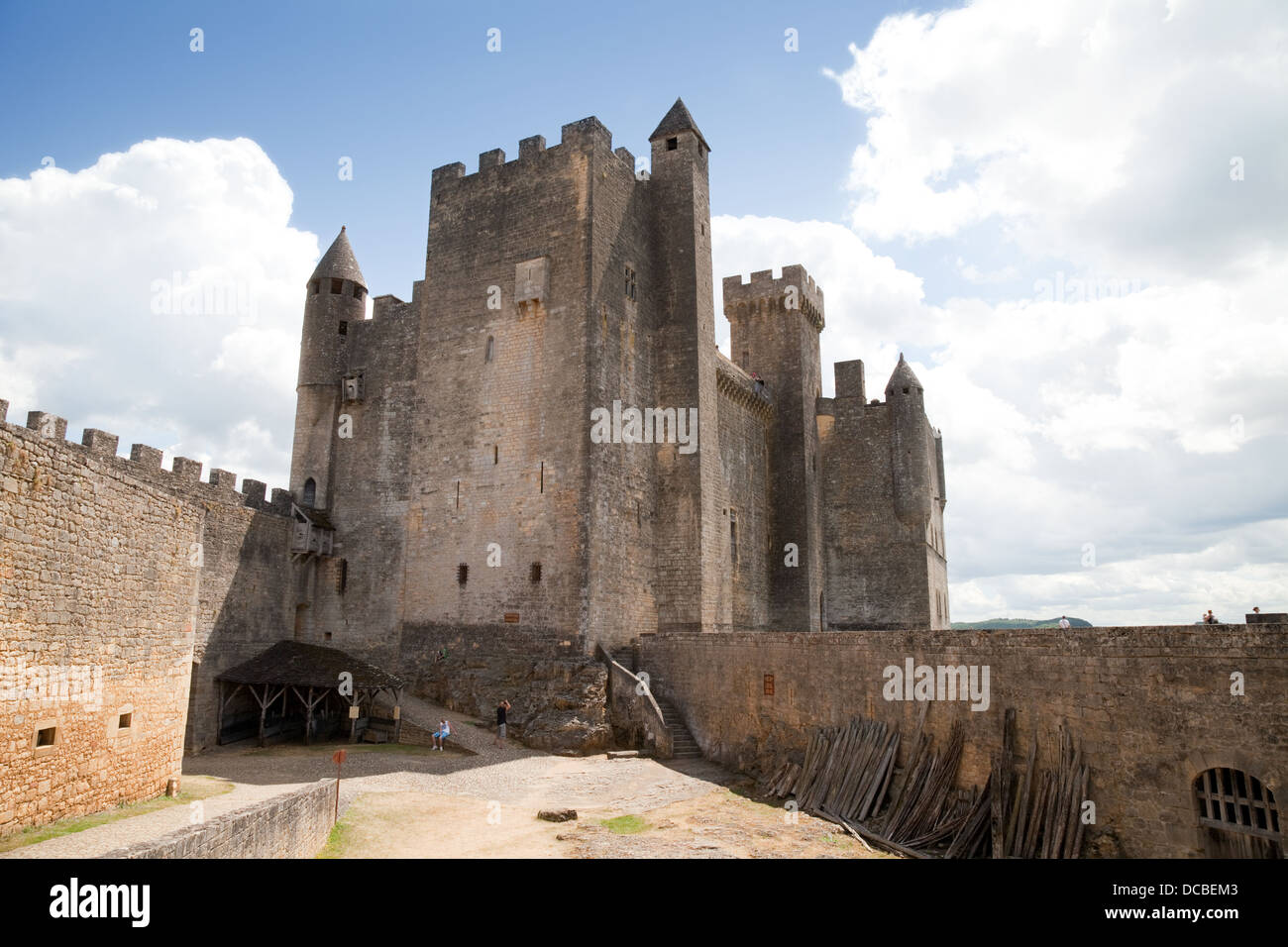 The Chateau de Beynac, a 12th century medieval castle, Beynac et Cazenac, the Dordogne, France Europe Stock Photo