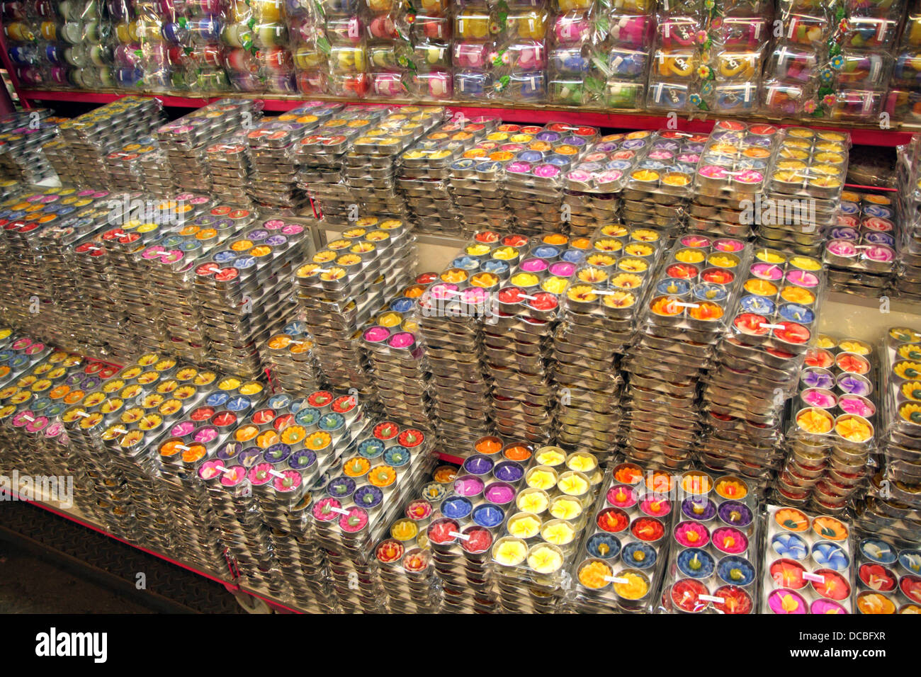 Fancy candles on sell in shop at Chatuchak Weekend Market , Bangkok Stock  Photo - Alamy
