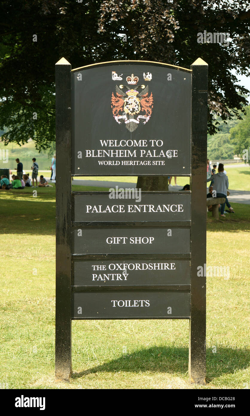 to blenheim sign hires stock photography and images Alamy