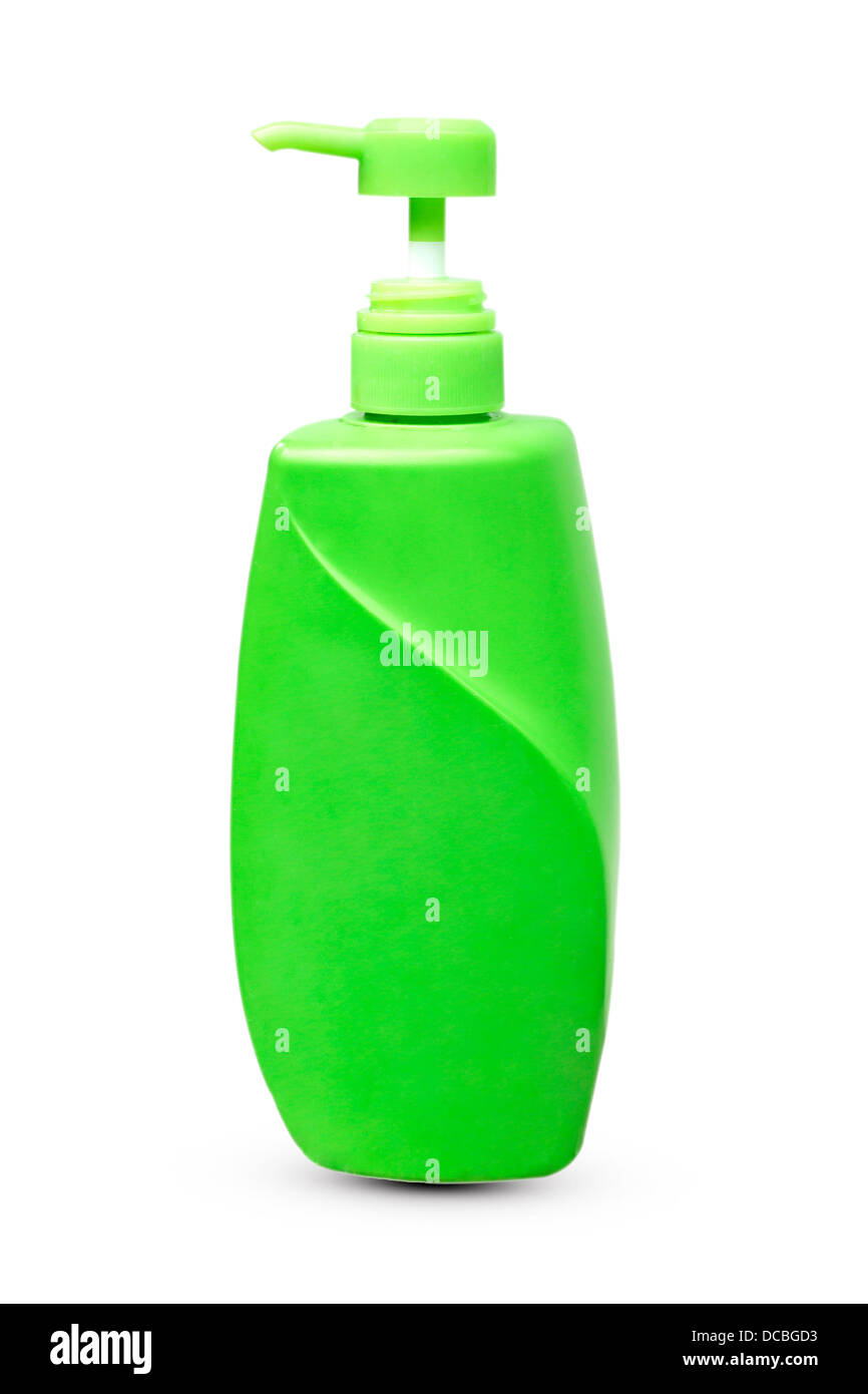 Plastic containers for household water Green isolated white background Stock Photo Alamy