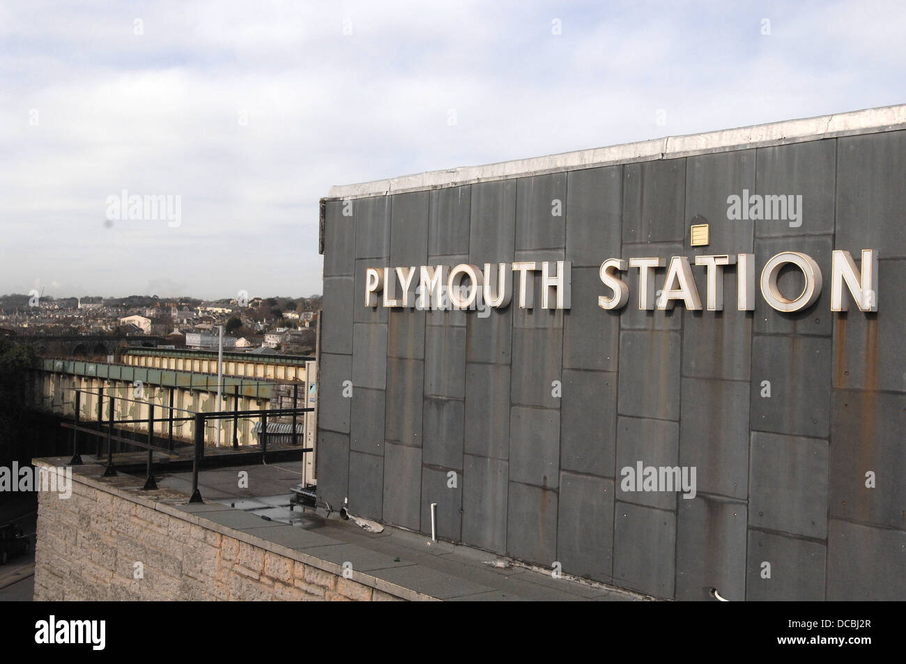 Plymouth Train Station Stock Photo Alamy