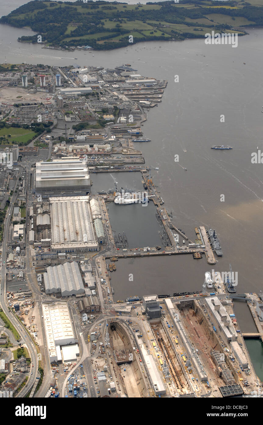 Nuclear submarines at Devonport Naval Base , Plymouth ,Devon,UK Stock