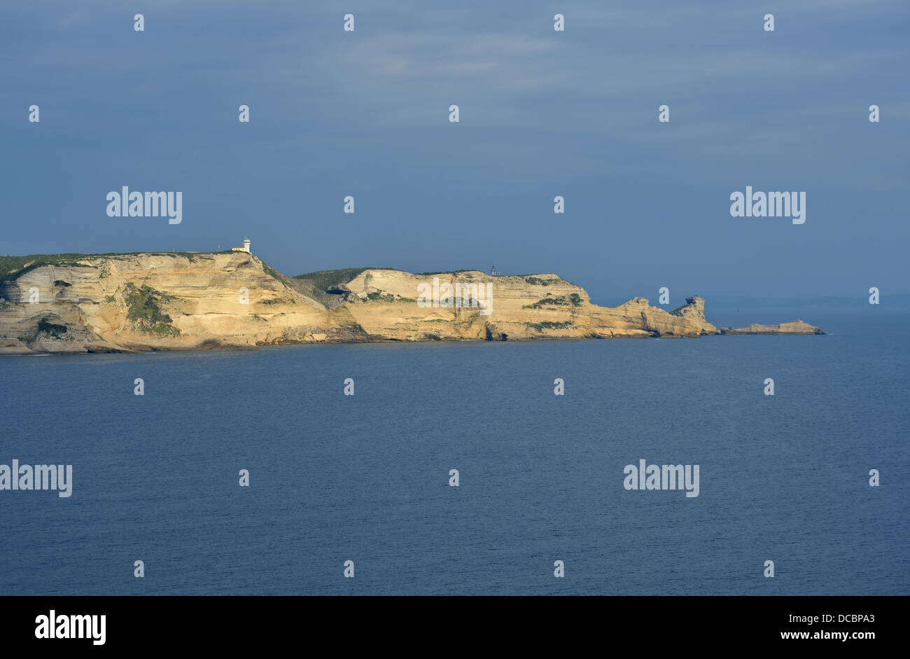 Coastal view, Bonifacio, Corsica, France Stock Photo