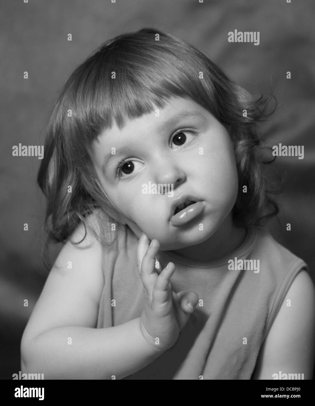 Innocent smiling child Black and White Stock Photos & Images - Alamy