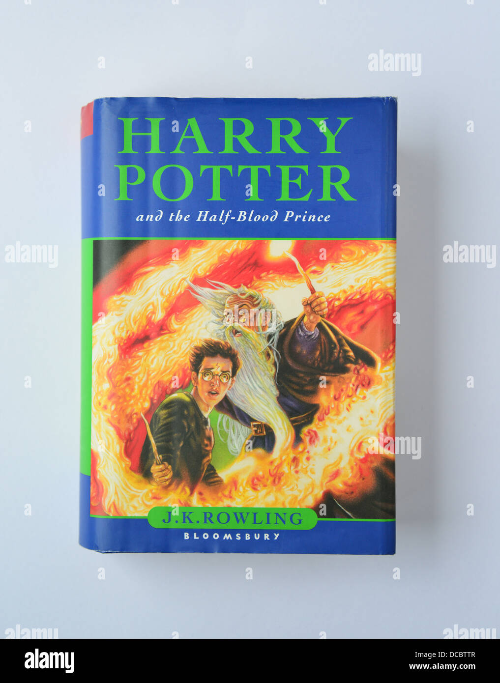 J.K.Rowling's 'Harry Potter and the Half-Blood Prince' book, Surrey, England, United Kingdom Stock Photo