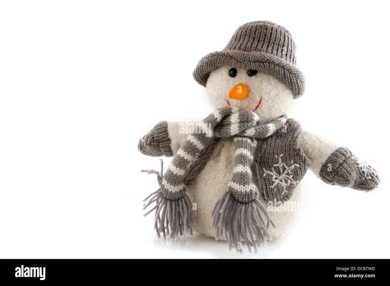 Carrot Nose Orange Christmas Snowman Scarecrow