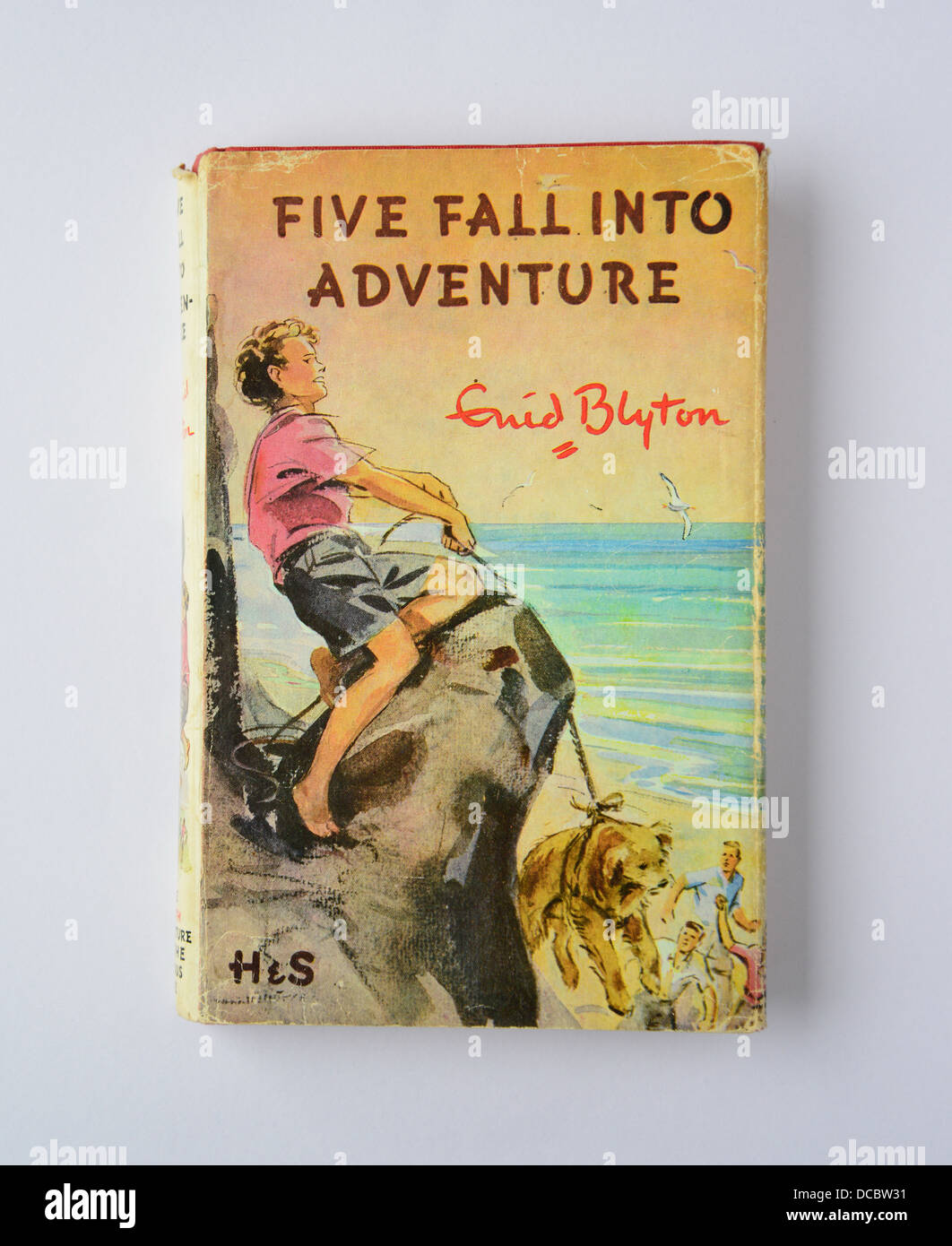 Enid Blyton's 'Five fall into adventure' ninth Famous Five book, Surrey, England, United Kingdom Stock Photo
