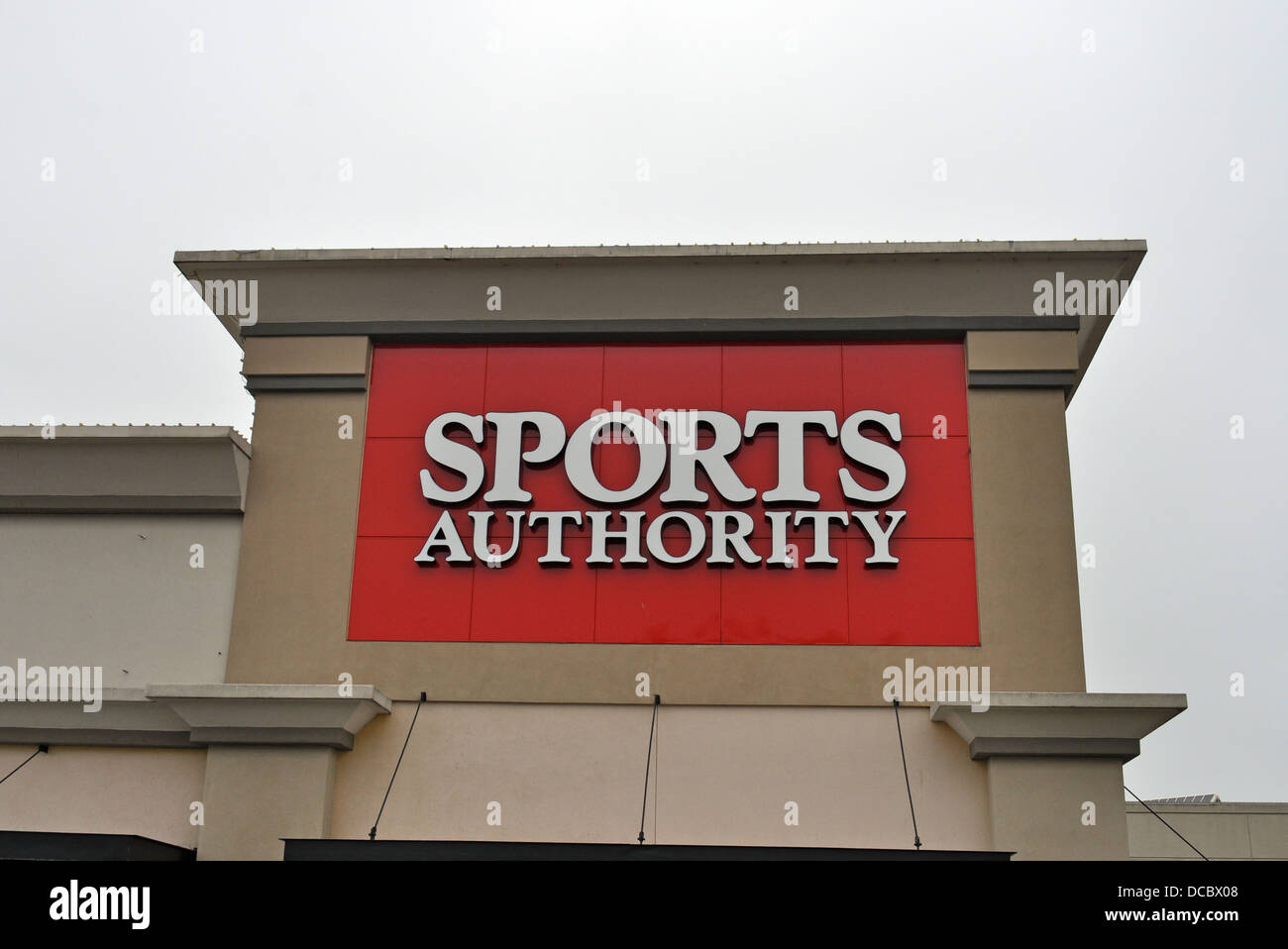 Sports Authority retail store sign Stock Photo