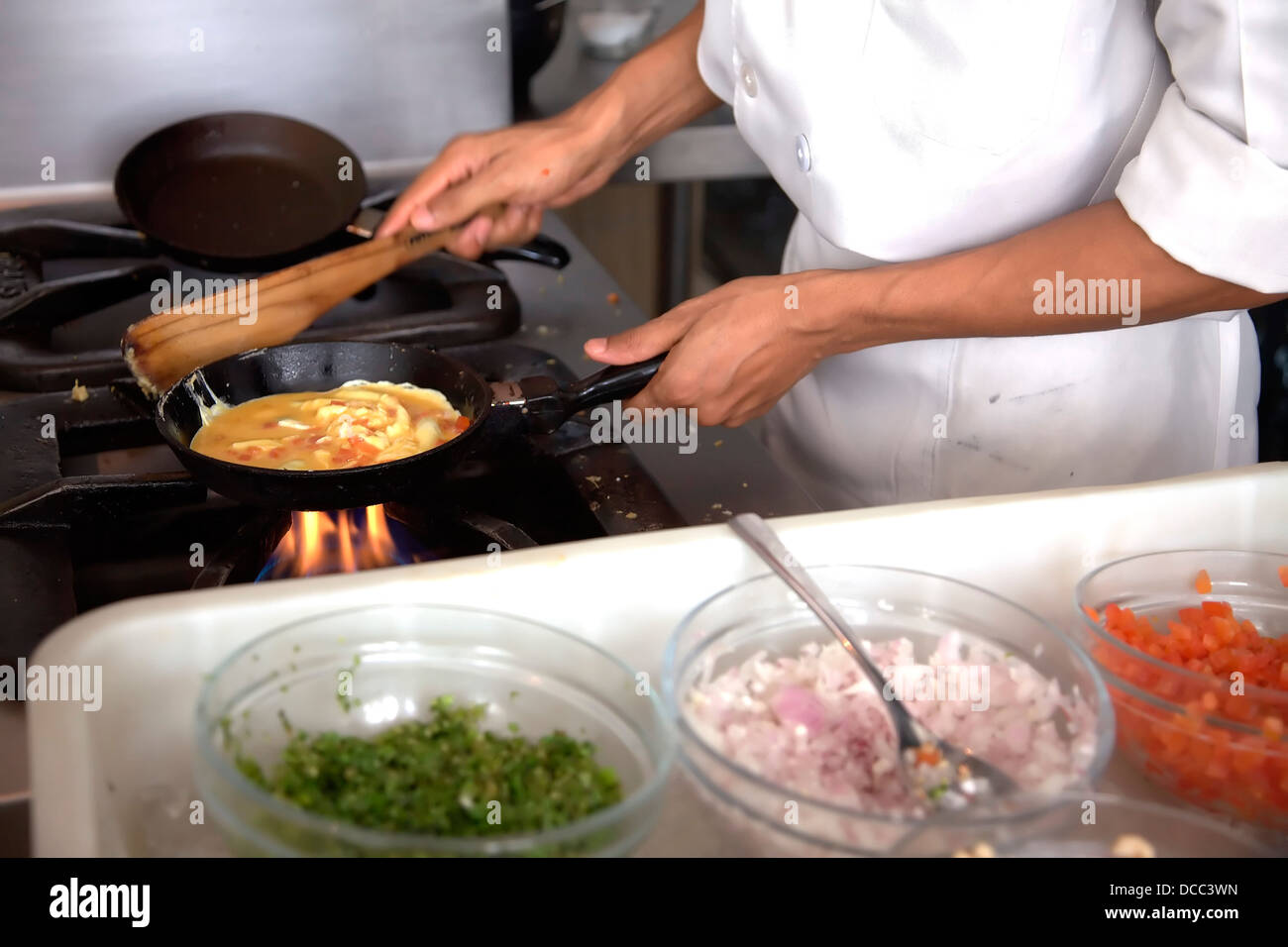 Chef,Kitchen,Hotel,Working,Cooking,Restaurant,Egg, Omelette,kitchen