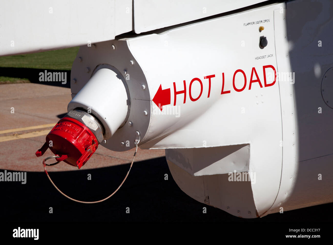 Calfire Grumman S2-T Turbo Tracker retardant input. Stock Photo