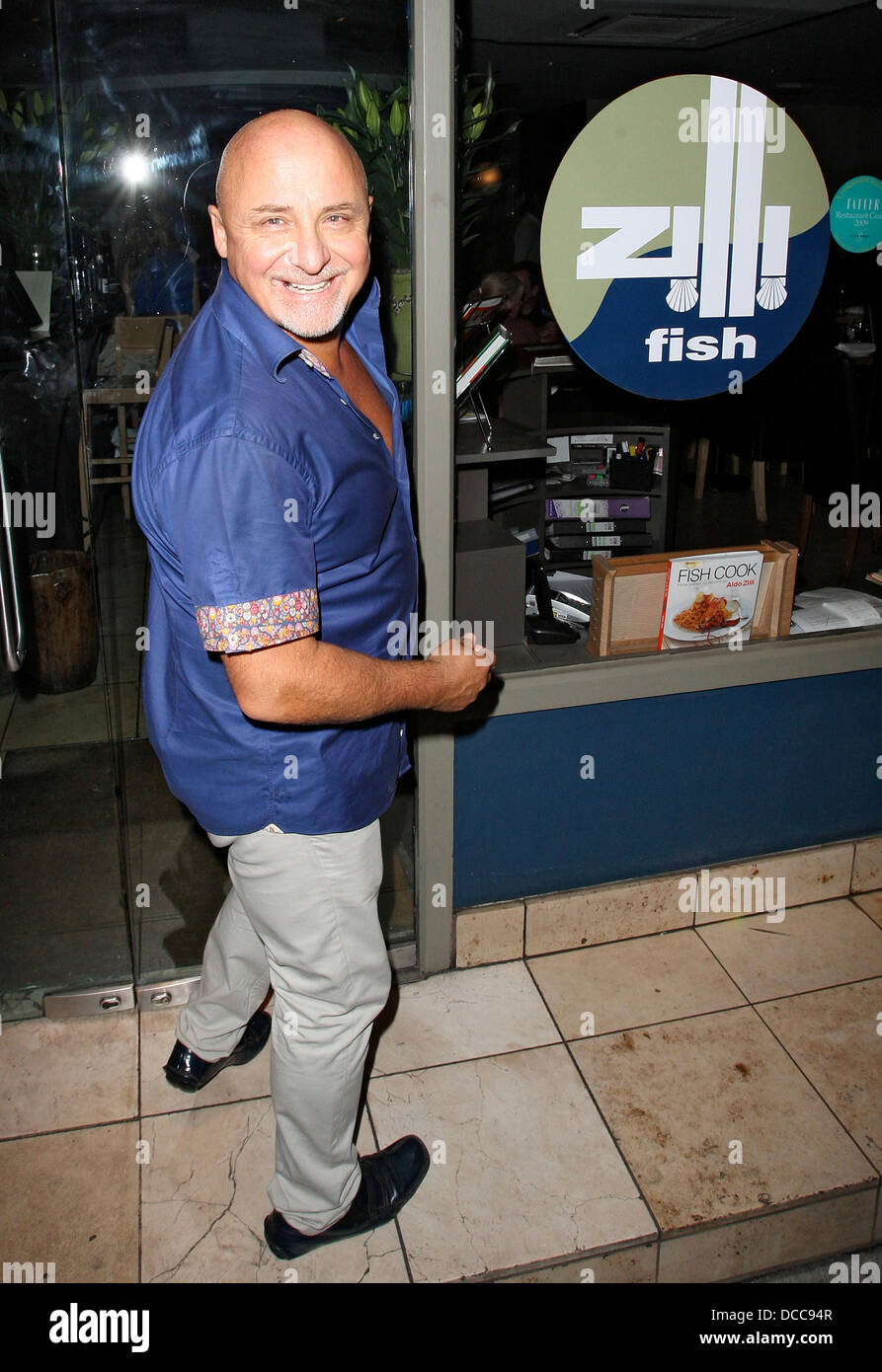 Chef Aldo Zilli after celebrating Lauren Pope’s birthday bash at Zilli