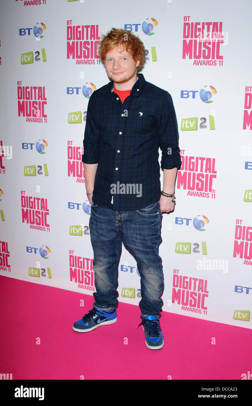 Ed Sheeran BT Digital Music Awards 2011 held at the Roundhouse - Arrivals.  London, England - 29.09.11 Stock Photo - Alamy