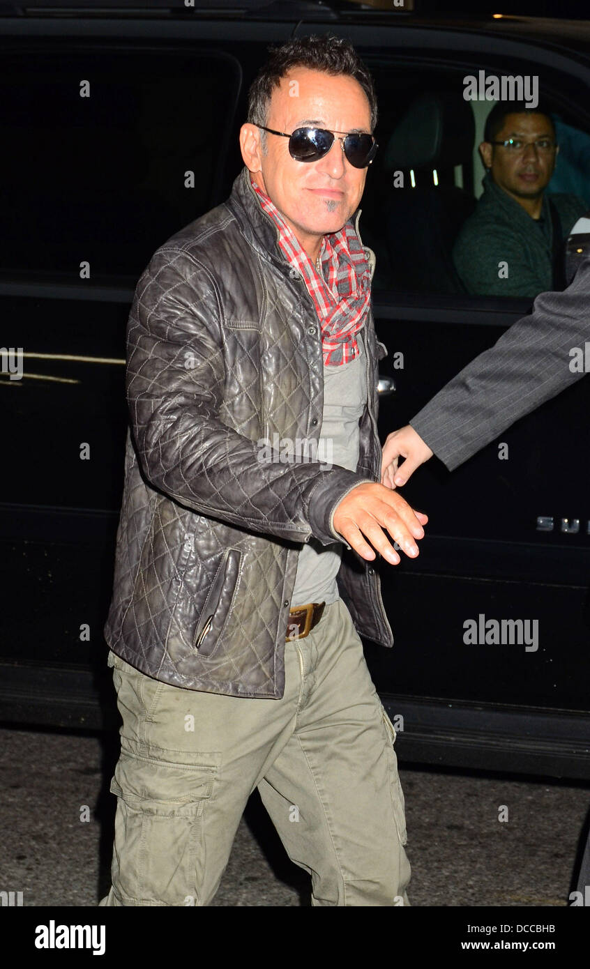 Bruce Springsteen attending Stings Birthday Rainforest Gala New York City, USA -01.11.10 Stock Photo