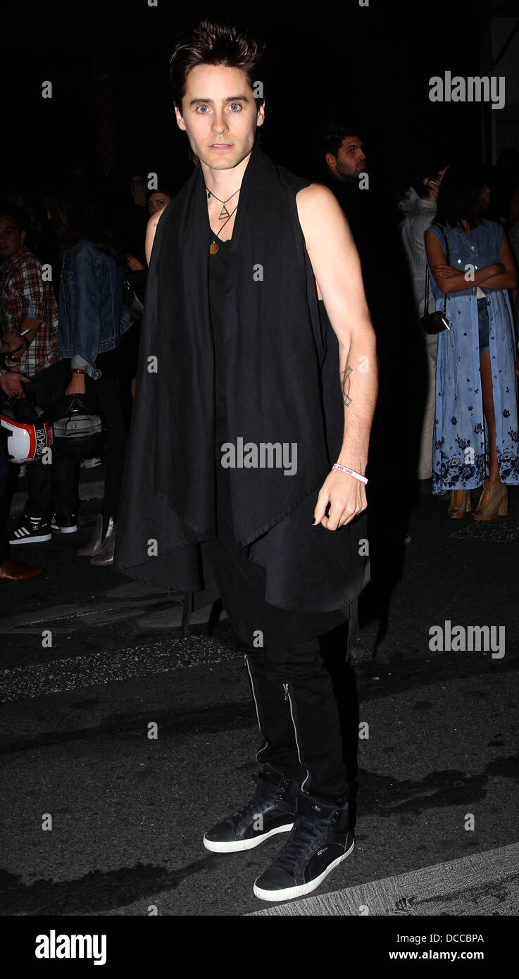 Jared Leto Paris Fashion Week Spring/Summer 2012 Ready To Wear - Kanye West  - Arrivals Paris, France - 01.10.11 Stock Photo - Alamy